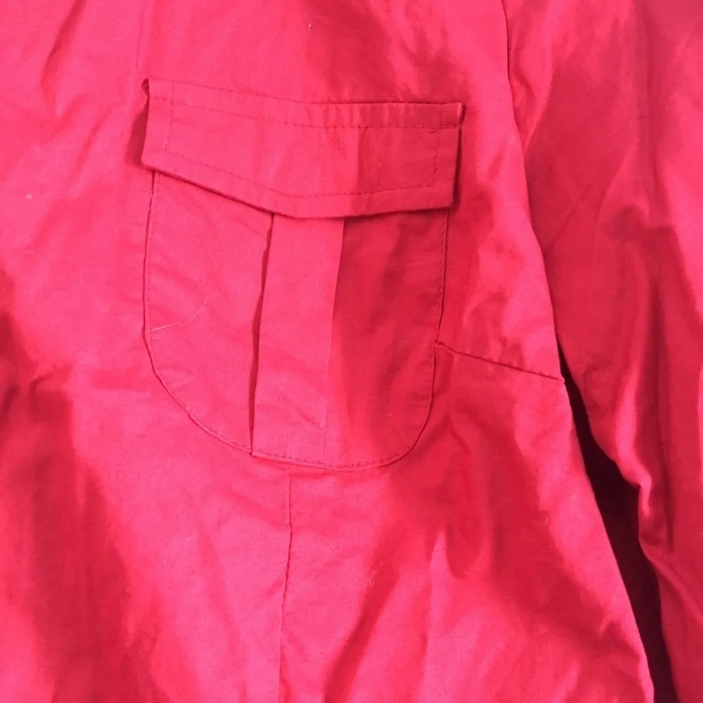 Red Button Down - Picture 4 of 4